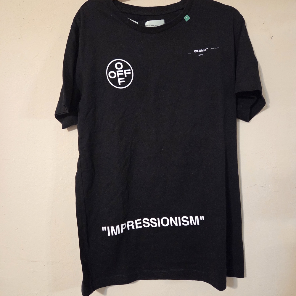 Off-White Black Graphic Tee Authentic